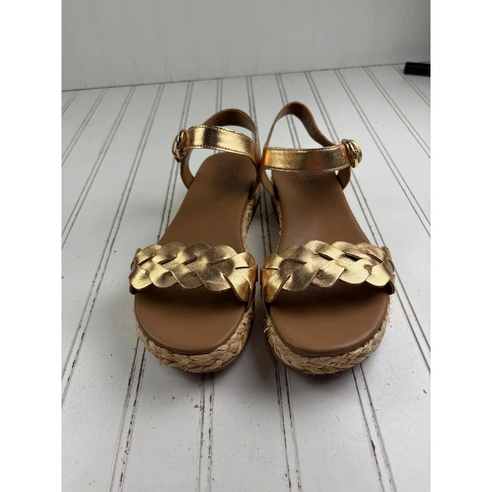 Naturalizer Vintage Y2K Neila Ankle Strap Espadrille Sandals Women's Size 7M